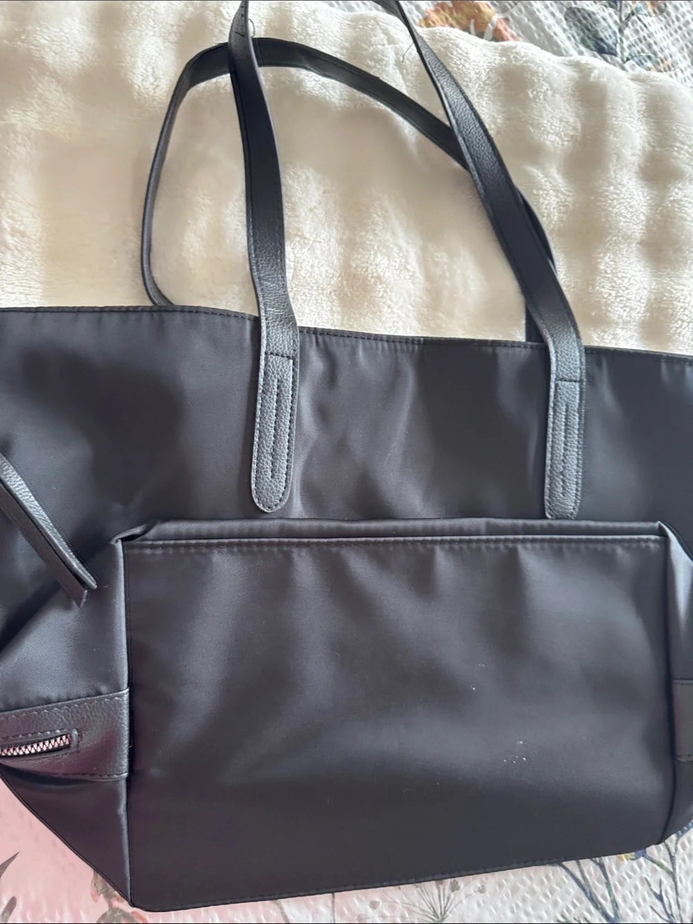 BOLLIER Black Nylon Tote Bag
